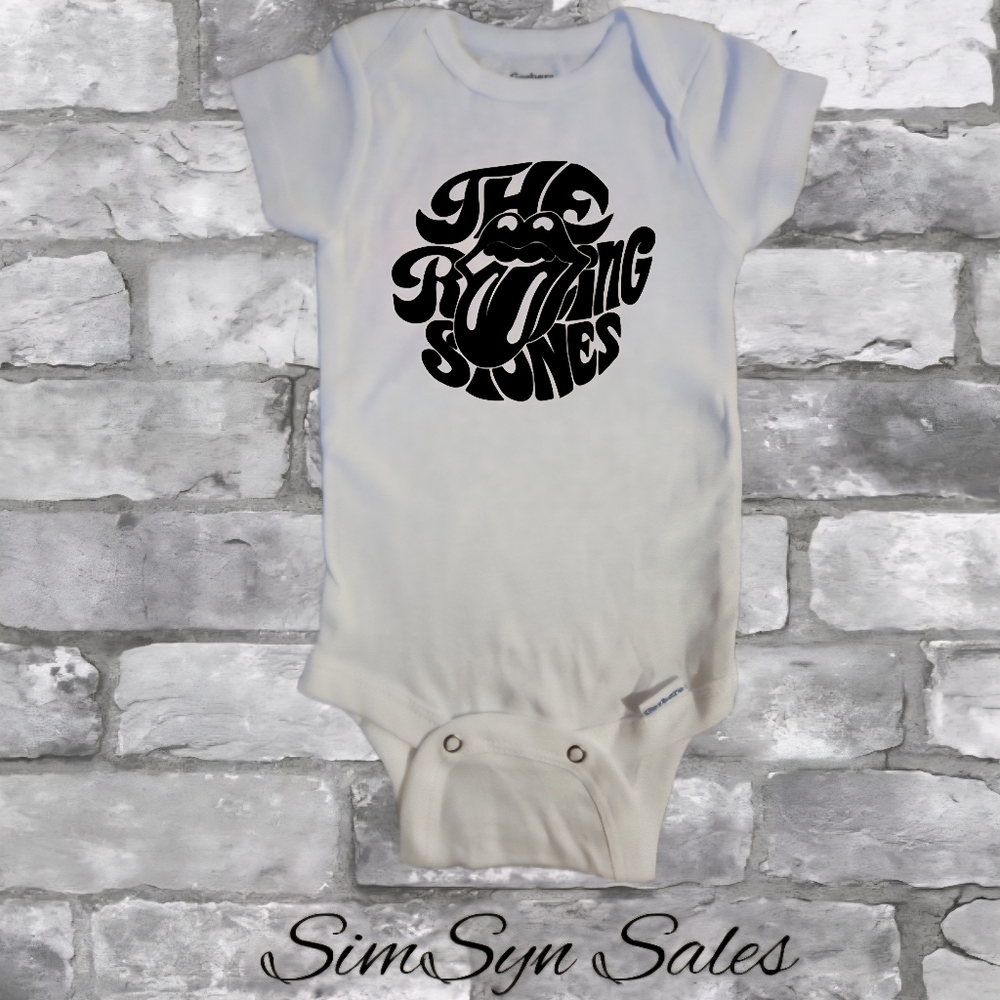 The Rolling Stones Unisex Baby Band Onesie Onepiece Bodysuit 0-3 Months New